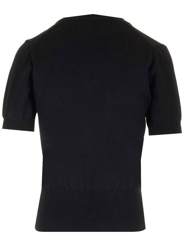 Bea Ribbed Knit Top Black - VIVIENNE WESTWOOD - BALAAN 3