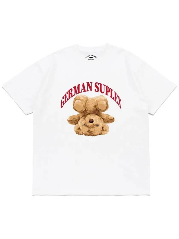 SUPLEX BEAR T SHIRTS WHITE - POLYGRAM - BALAAN 1