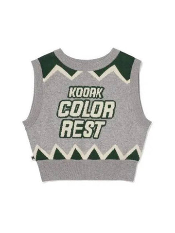 KODAK Colorrest Knit Vest Women M GREY - KODO - BALAAN 1