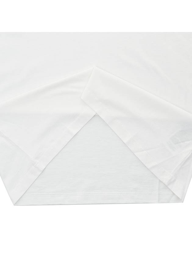 Stitch Logo Cotton Short Sleeve T-Shirt White - CP COMPANY - BALAAN 9