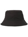 Thais Embroidered Logo Pocket Cotton Canvas Bucket Hat Black - A.P.C. - BALAAN 5