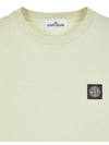 Logo Patch Short Sleeves T-Shirt Pistachio Green - STONE ISLAND - BALAAN 4