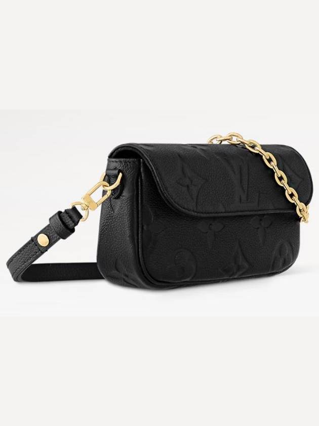 Women's Ivy Monogram Empreinte Chain Shoulder Bag Black - LOUIS VUITTON - BALAAN 4