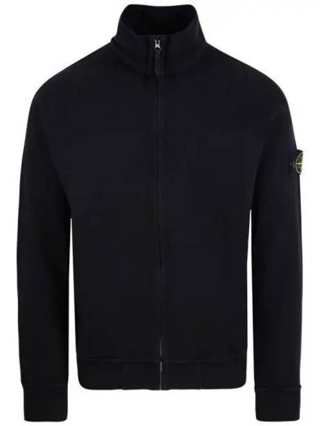 Garment Dyed OLD Treatment Zip Up Jacket Black - STONE ISLAND - BALAAN 2