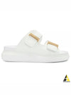 Hybrid Buckle Strap Slippers White - ALEXANDER MCQUEEN - BALAAN 2