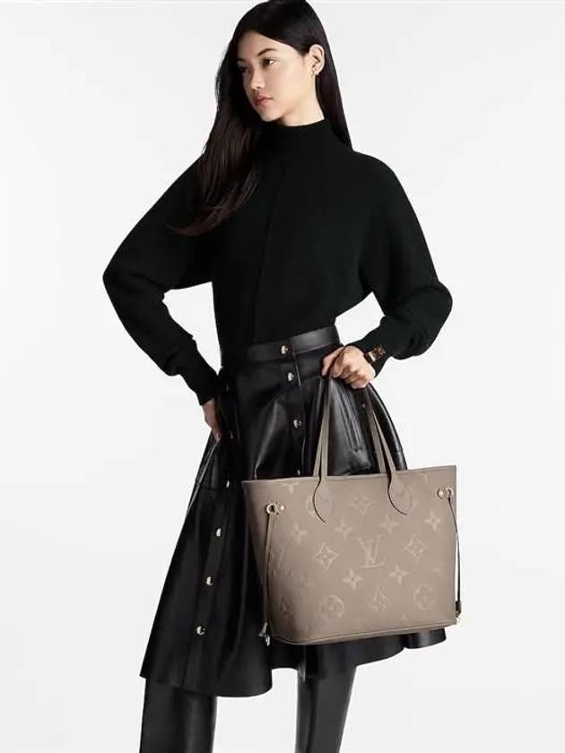 Neverfull MM Monogram Empreinte Tote Bag Tourtel Grey - LOUIS VUITTON - BALAAN 8