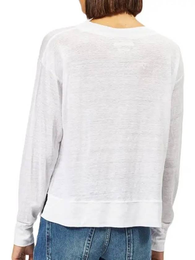 Kilsen Logo Print Sweatshirt White - ISABEL MARANT ETOILE - BALAAN 3