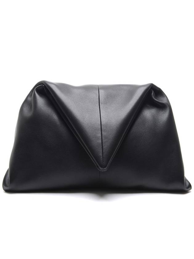 Women's Triangle Clutch Bag Black - BOTTEGA VENETA - BALAAN 2