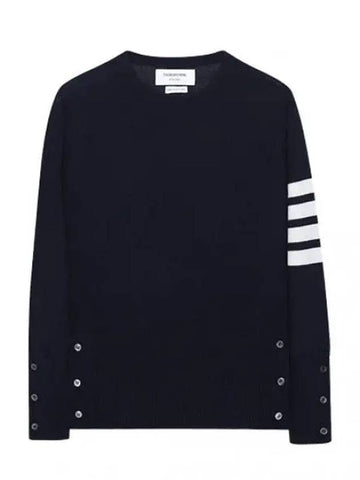 diagonal striped cashmere knit women - THOM BROWNE - BALAAN 1