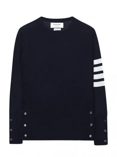 Diagonal striped cashmere knit - THOM BROWNE - BALAAN 1