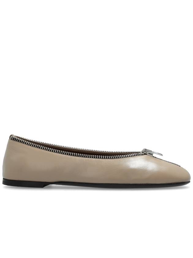 Giuseppe Zanotti Leather Ballet Flats, Women's, Beige - GIUSEPPE ZANOTTI - BALAAN 1