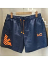 Eagle Logo Swim Shorts Blue - EMPORIO ARMANI - BALAAN 3