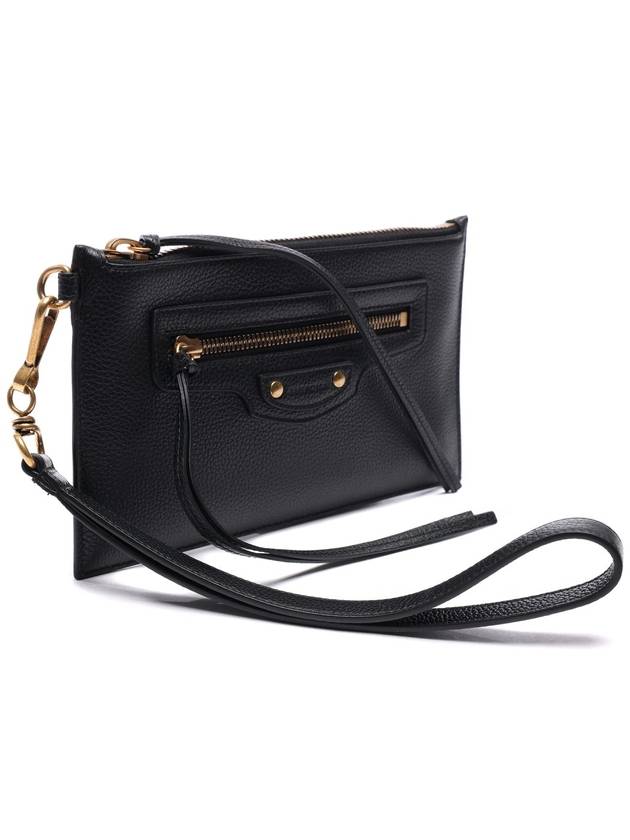 Neo Classic Grained Calfskin Clutch Bag Black - BALENCIAGA - BALAAN 4