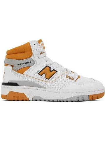 Women s White Orange 650 Sneakers 231402F127005 271667 1147702 - NEW BALANCE - BALAAN 1