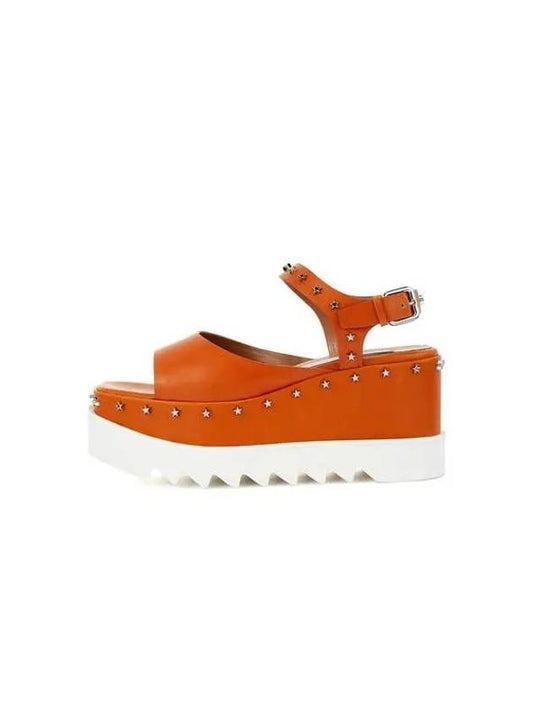 ELYSE star studded platform sandals orange - STELLA MCCARTNEY - BALAAN 1