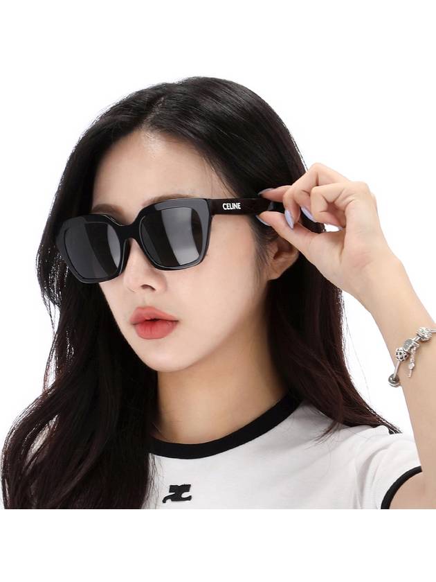 Eyewear Square Acetate Sunglasses Black - CELINE - BALAAN 2