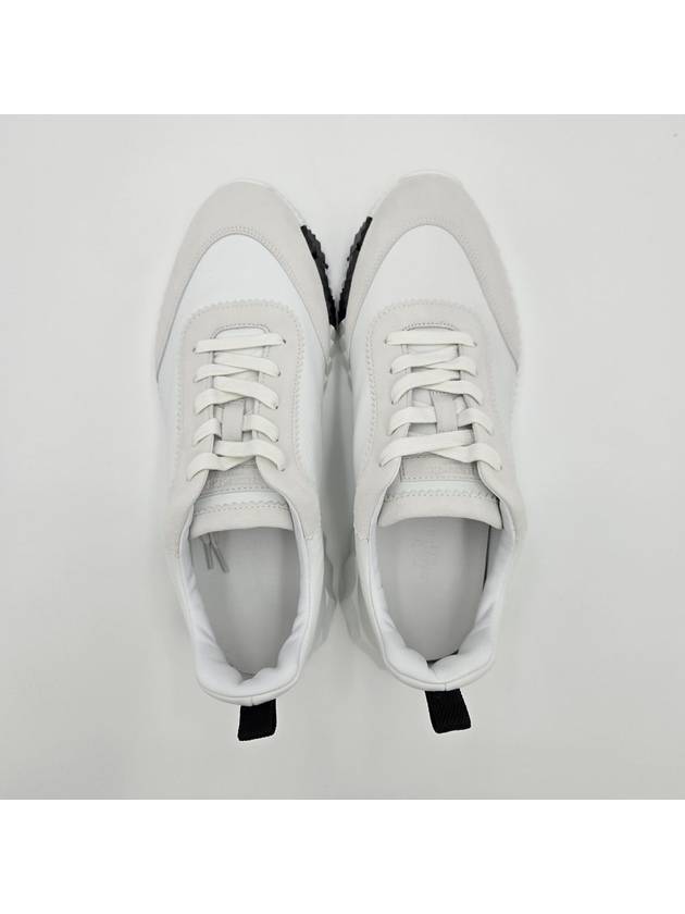 Bouncing Low Top Sneakers White - HERMES - BALAAN 9