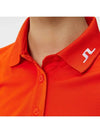 Women's Golf Tour Tech Polo Shirt Orange - J.LINDEBERG - BALAAN 7