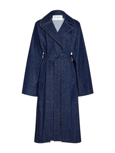 Coat AA9M03325T537516 BLEU DENIM BLUE - ALAIA - BALAAN 1