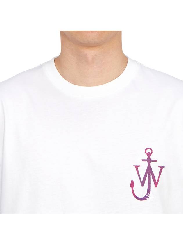 Classic Embroidered Logo Cotton Short Sleeve T-Shirt White - JW ANDERSON - BALAAN 8