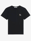 Fox Logo Patch Short Sleeve T-Shirt Black - MAISON KITSUNE - BALAAN 2