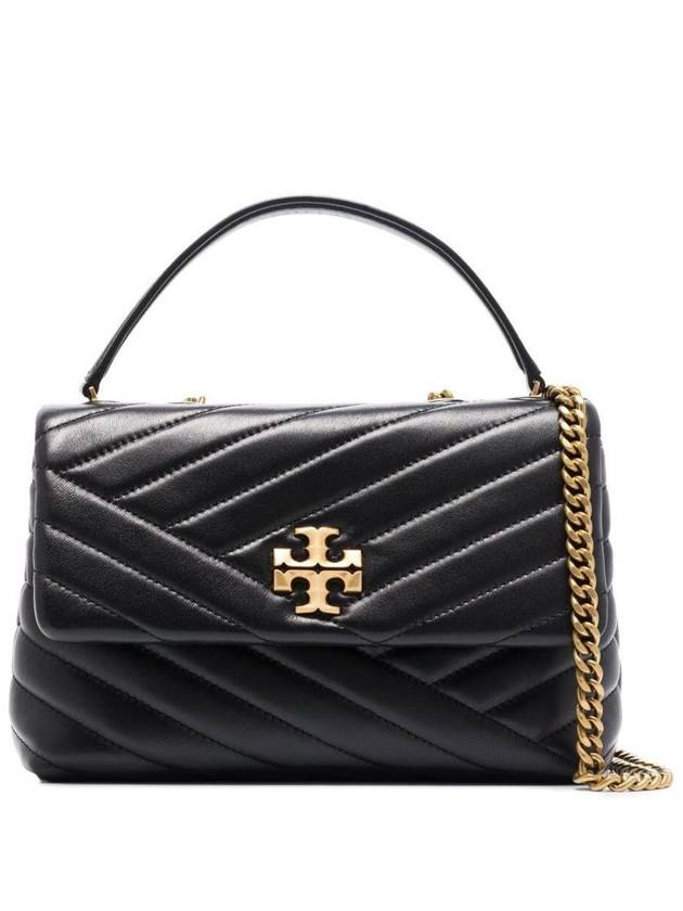 Kira Chevron Convertible Strap Small Shoulder Bag Black - TORY BURCH - BALAAN 2