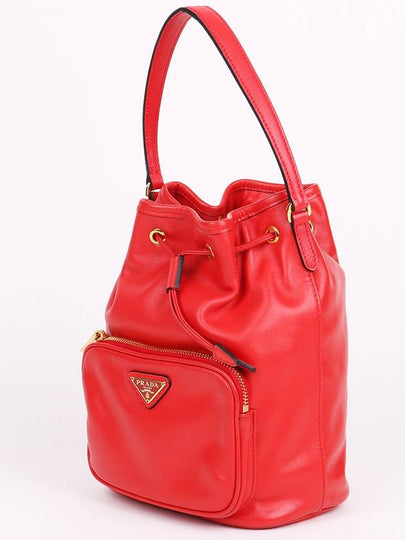 Duet small red bucket cross bag 1BH038 - PRADA - BALAAN 2