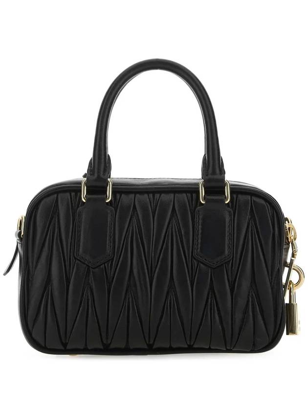 Matelasse Nappa Leather Tote Bag Black - MIU MIU - BALAAN 3