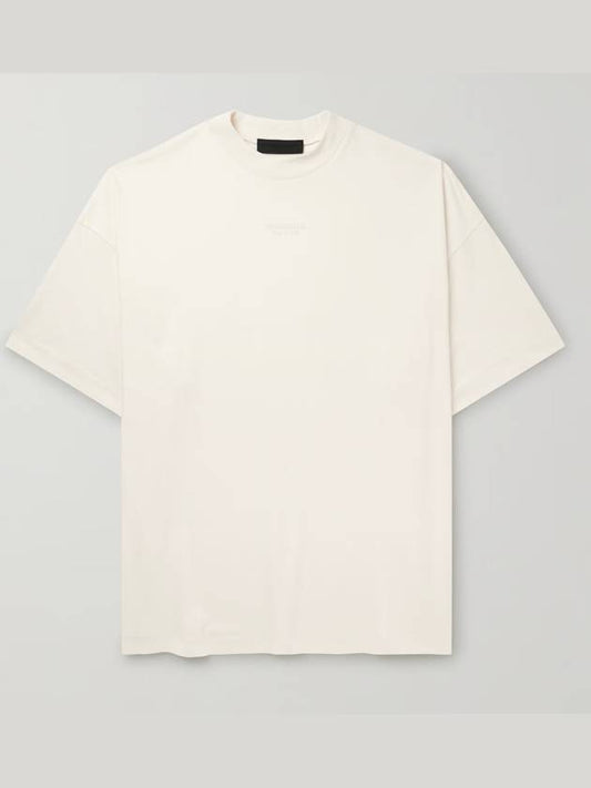 Cloud Dancer Logo Print Cotton Short Sleeve T-Shirt Off White - FEAR OF GOD ESSENTIALS - BALAAN 2