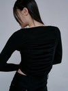 BACK SHIRRING U NECK TOP - JINJUSE - BALAAN 3