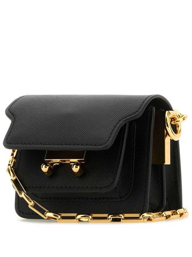 Trunk Nano Chain Crossbody Bag Black - MARNI - BALAAN 3