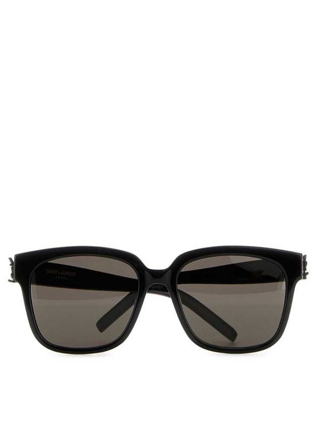 Eyewear Logo Plaque Acetate Sunglasses Black - SAINT LAURENT - BALAAN 3