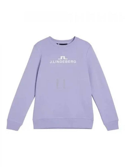 Women's Alpha Crew Neck Sweatshirt Purple - J.LINDEBERG - BALAAN 2