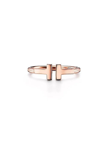 T Wire 18K Ring Rose Gold - TIFFANY & CO. - BALAAN 1