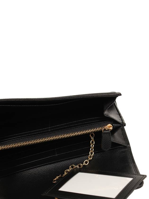 Bow Leather Long Wallet Black - SALVATORE FERRAGAMO - BALAAN 8