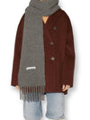 Alpaca Blend Boucle Muffler Grey - ACNE STUDIOS - BALAAN 4