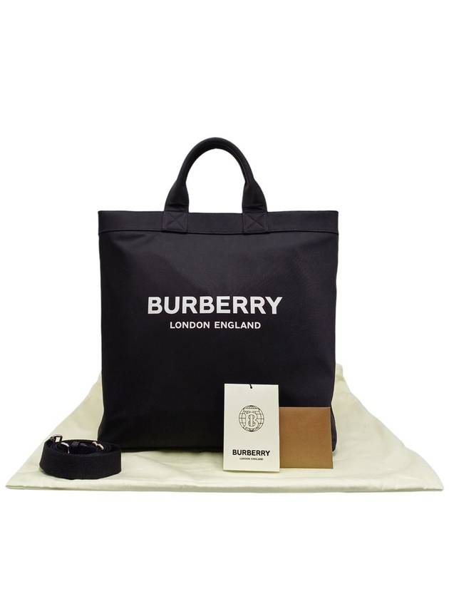 80262331 Logo Print Nylon Tote Bag Strap - BURBERRY - BALAAN 10