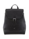 Chiltern Embossed Logo Leather Backpack Black - MULBERRY - BALAAN 4