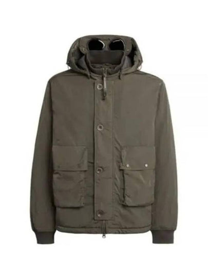 Chrome R Goggles Hooded Jacket Olive - CP COMPANY - BALAAN 2