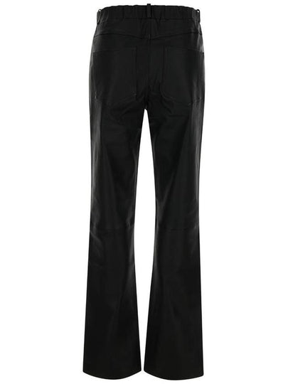 Black Wide Trousers In Leather Woman - ARMA - BALAAN 2