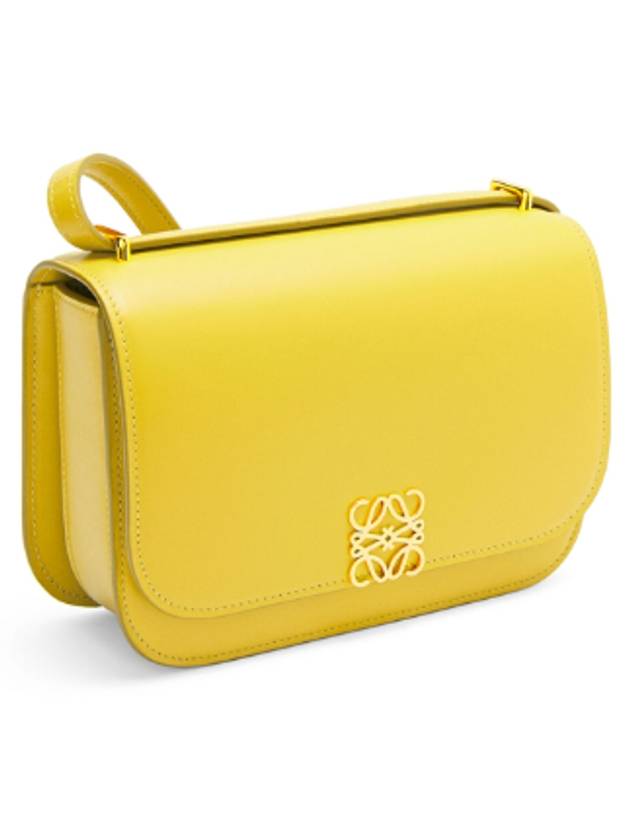 Small Silk Calfskin Goya Shoulder Bag Yellow - LOEWE - BALAAN 3