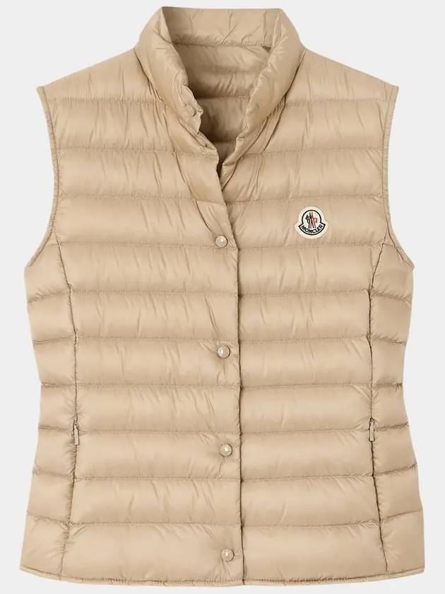 Liane Logo Patch Down Vest Ivory - MONCLER - BALAAN 7