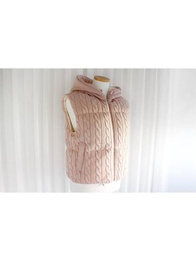 Padded cashmere wool down vest pink size 36 ML738 - MIU MIU - BALAAN 2