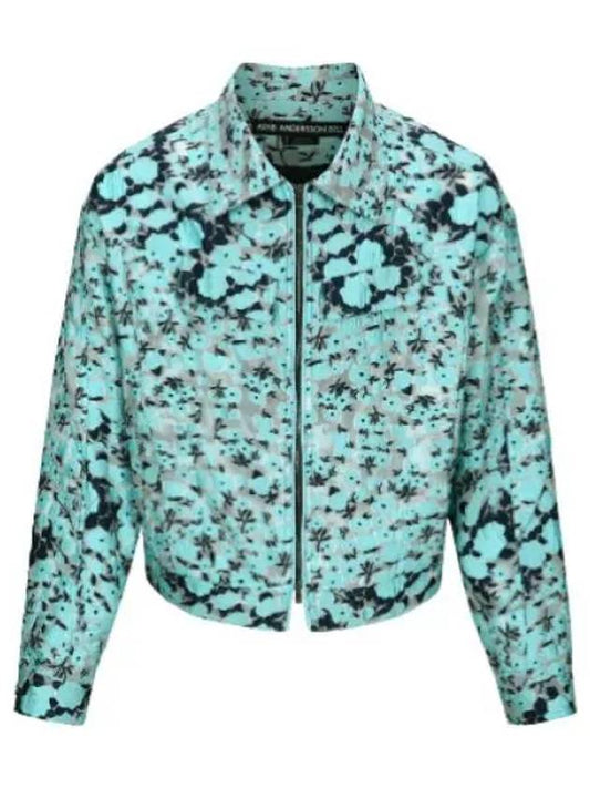 Fabrian flower zip up jacket aviation jumper blouson - ANDERSSON BELL - BALAAN 1