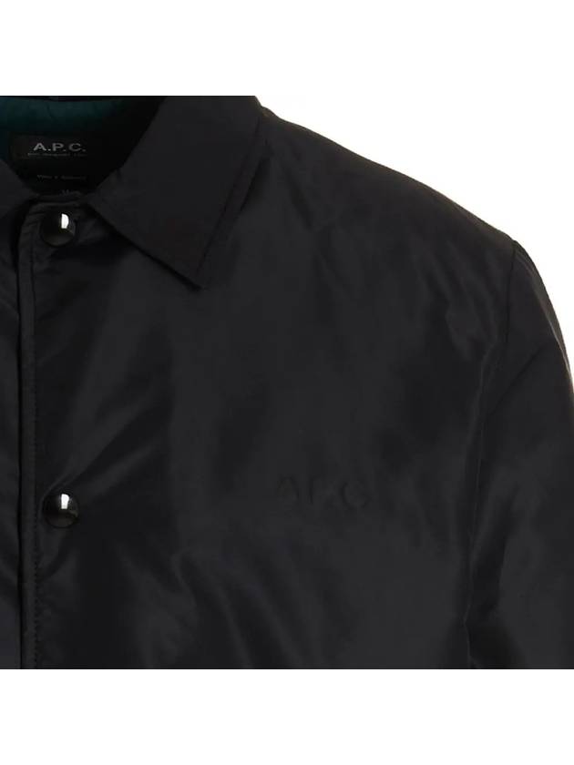 Mateo Coach Logo Jacket Black - A.P.C. - BALAAN 5