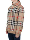 Check Cotton Jacquard Hoodie Beige - BURBERRY - BALAAN 4