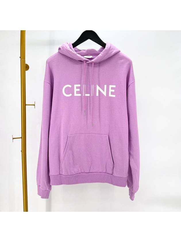 Logo hooded sweatshirt pink M size - CELINE - BALAAN 1