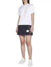 Women's Military Ripstop Framing Mini A-Line Skirt Navy - THOM BROWNE - BALAAN 4