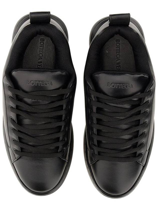 Pillow Leather Low Top Sneakers Black - BOTTEGA VENETA - BALAAN 5