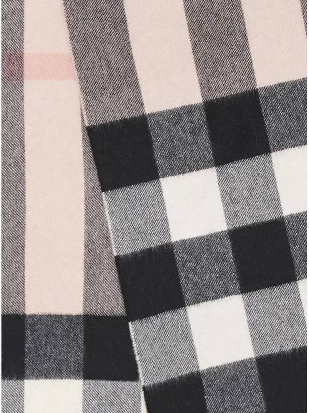 Check Cashmere Scarf Ash Rose - BURBERRY - BALAAN 5